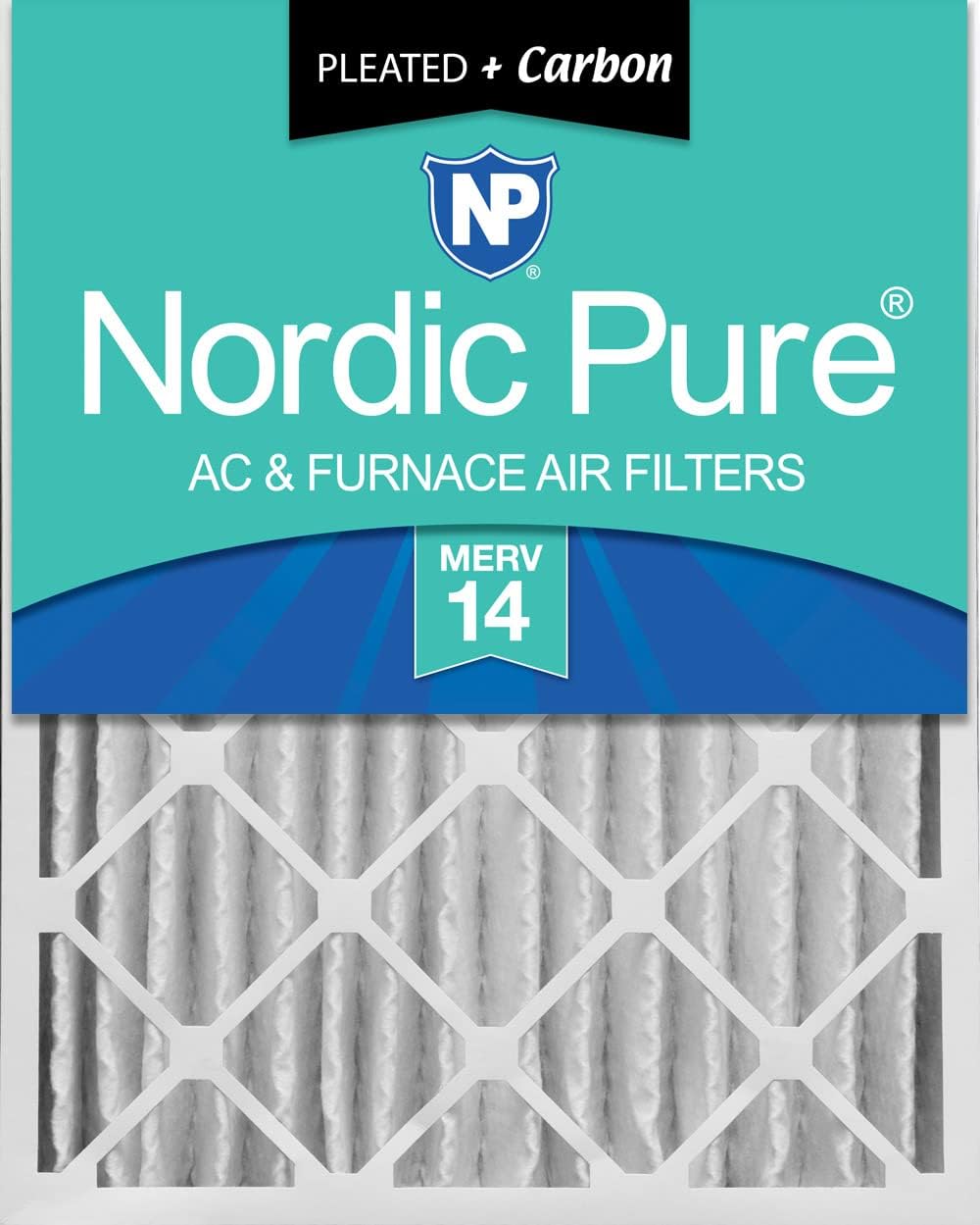 Nordic Pure 16x24x4 Pleated Air Filters with MERV 14 Rating