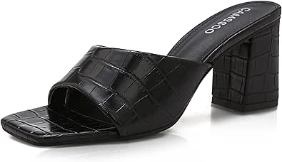 Stylish Open Toe Square Mules Sandals for Every Occasion