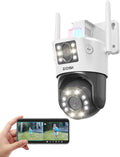 4K 8MP Dual-Lens WiFi PTZ Security Camera C298 Max - Hybrid Zoom