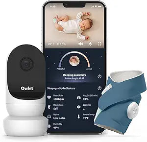 Owlet Dream Duo 2 Smart Baby Monitor with Dream Sock Features