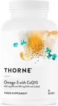 Omega-3 with CoQ10 - Dual Action EPA DHA Supplement 90 Gelcaps