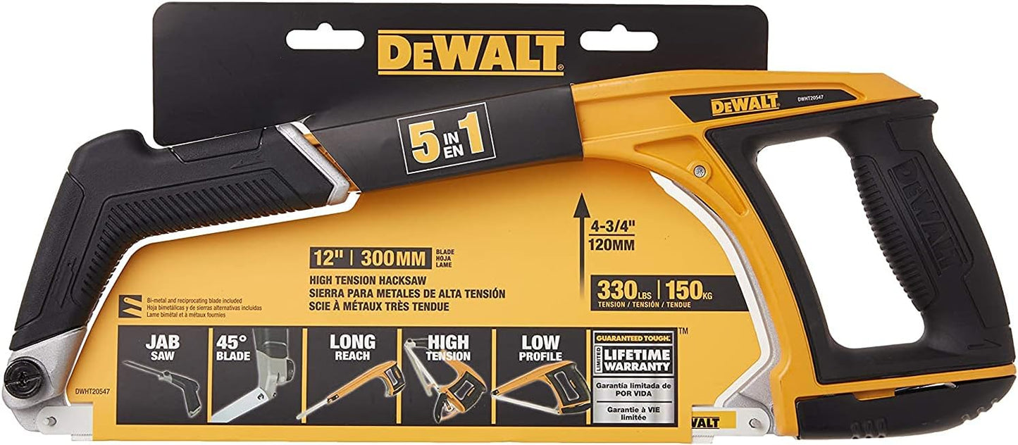 5-in-1 Hacksaw for Versatile Cutting and Handtool Use