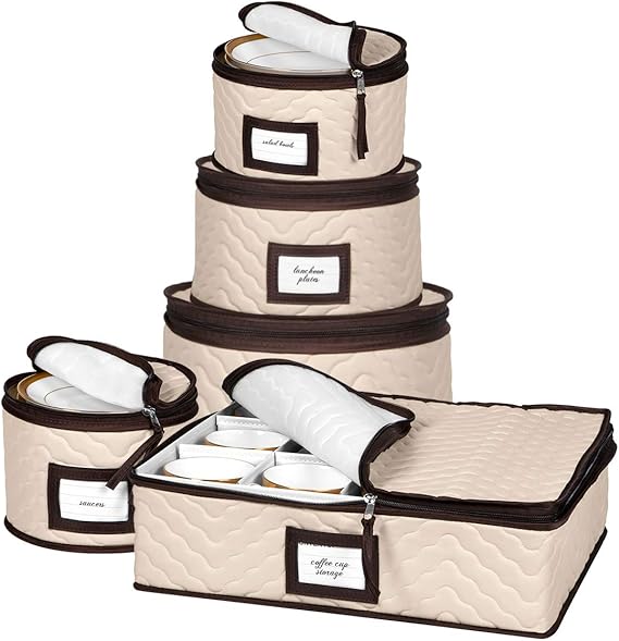 China Storage Containers 5-Piece Set for Dinnerware Protection