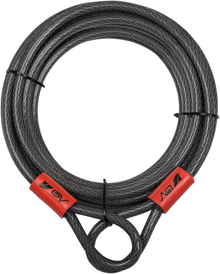 BV Heavy-Duty 30FT Security Cable - Cut-Resistant Braided Steel