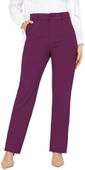 Bamans Dress Pants Women Work Tummy Control High Waisted (Style 8N3R)