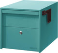 Lockable Post Mount Mailbox Small (Aegean Sea) - Anti-Theft