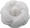 TWEED CAMELLIA Brooch Fabric Flower Pin - Handmade Forever Bloom