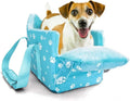 Cullaby Center Console Dog Car Seat for Small Dogs Under 15lbs
