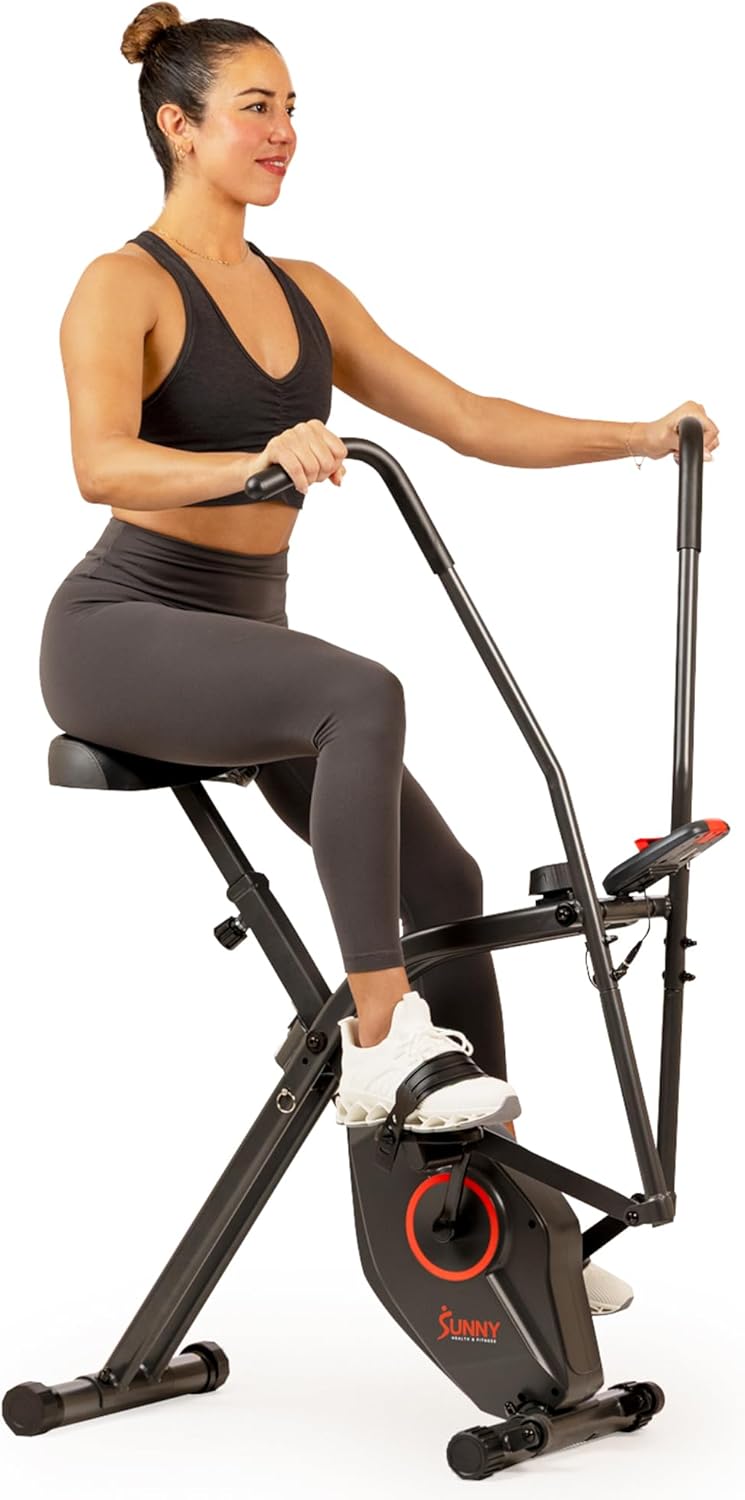 Smart Folding X-Bike for Compact Indoor Cycling Workouts