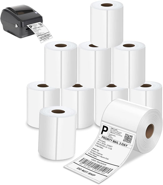 Waterproof & Strong Adhesive Shipping Labels x 10