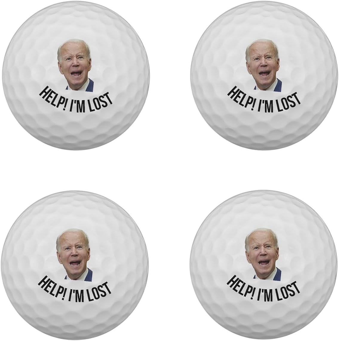 Joe Biden Funny Golf Ball - Humorous Presidential Novelty!
