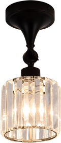 Flush Mount Ceiling Light Fixture Modern Black Entryway Light