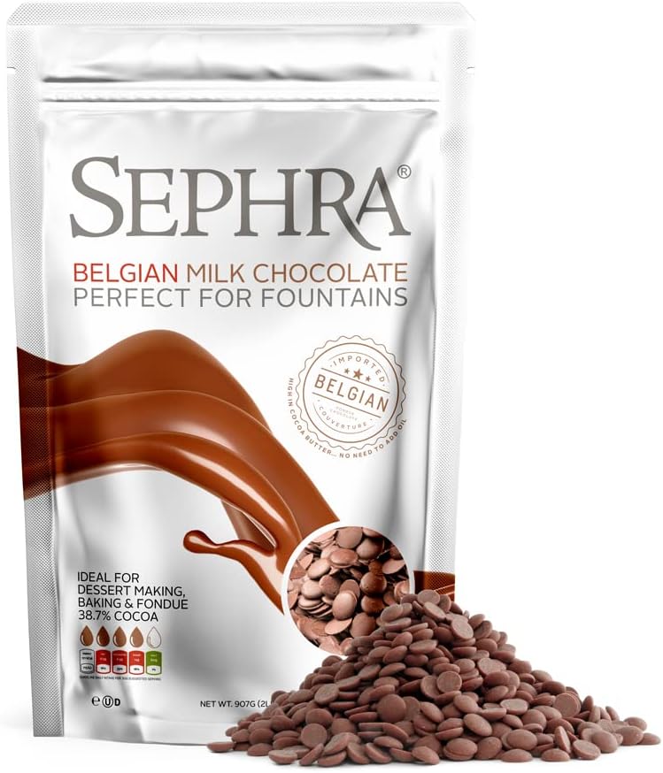 Sephra Fountain-ready Belgian Milk Chocolate for Melting 2lb