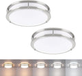 2Pack 13 in Oval LED Ceiling Lights - Adjustable Color Temps