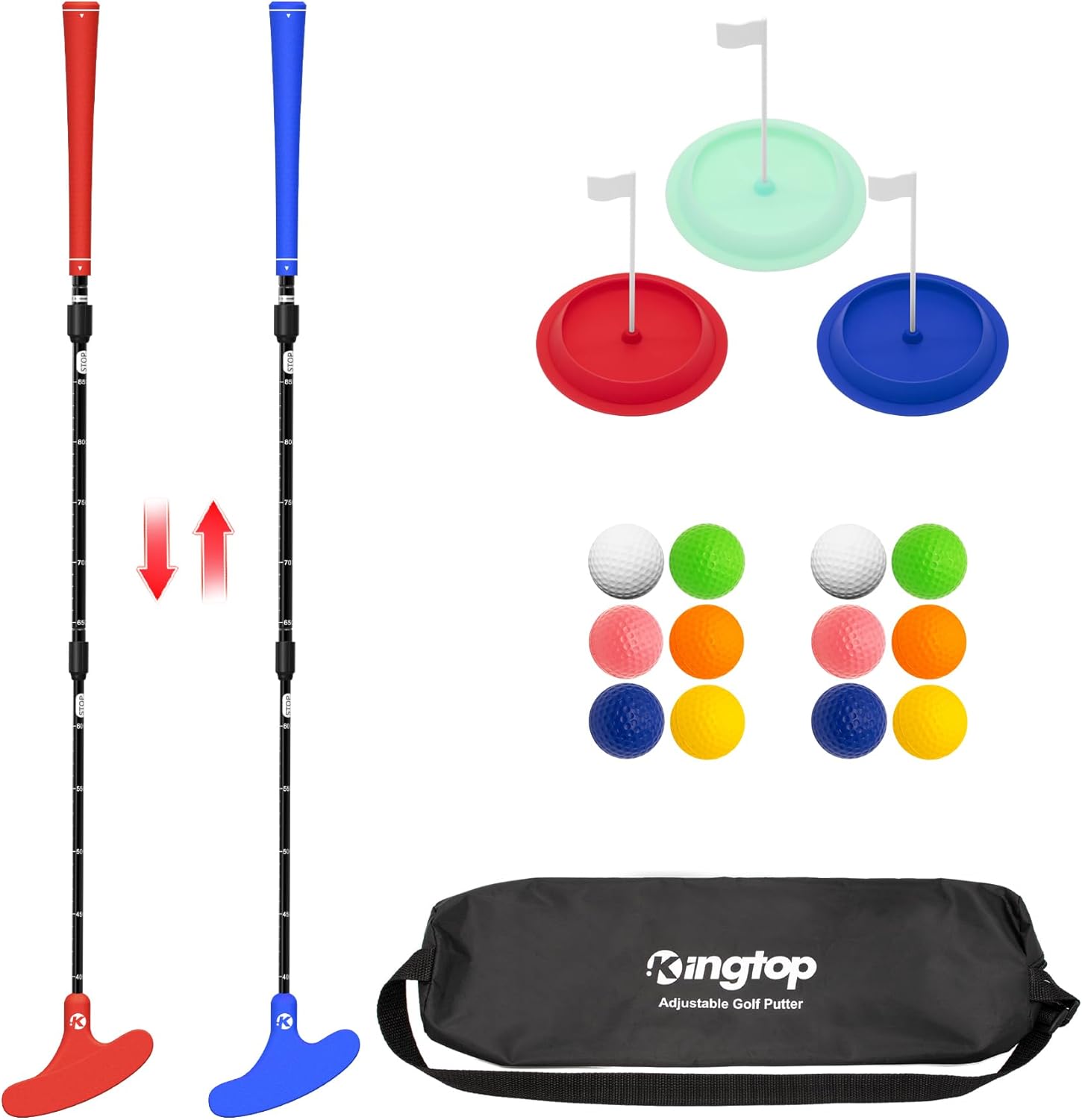 Adjustable Golf Putter with Retractable Shaft for All Golfers
