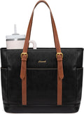 LOVEVOOK Laptop Tote Bag for Women: Vintage Leather Style