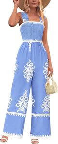 PRETTYGARDEN Womens Jumpsuit Casual One Piece Boho Summer Outfit