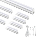 4FT T5 LED Integrated Fixture 20W 6500K (8 Pack) - Super Bright