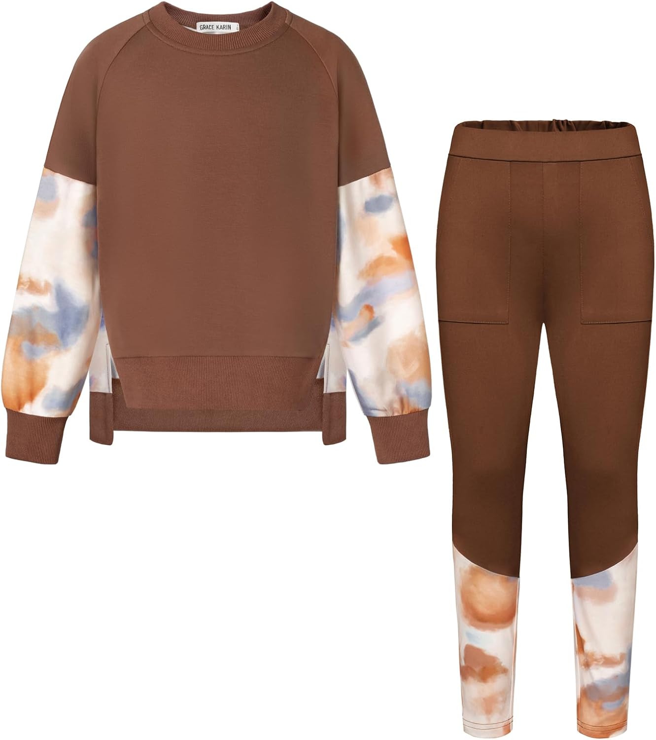Stylish Girls Sweatshirt and Pants Set for Active Teens