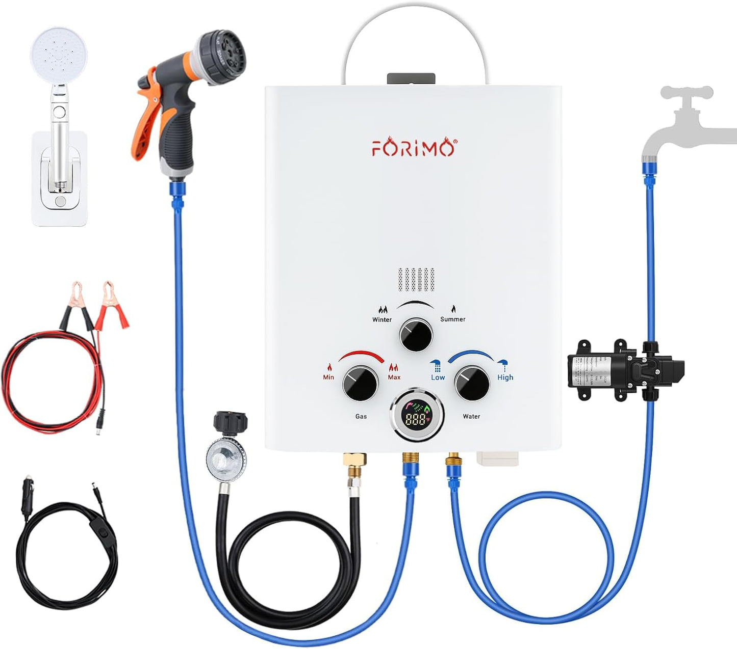 Tankless Water Heater Propane for Outdoor Camping and Cabins