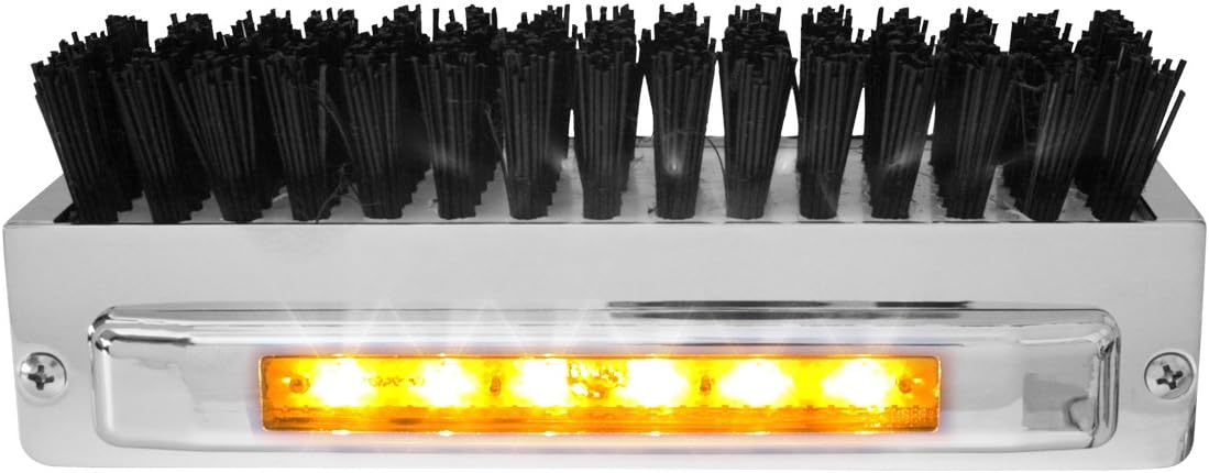 Chrome Aluminum Boot Caddies with Amber LED Light for Vehicles
