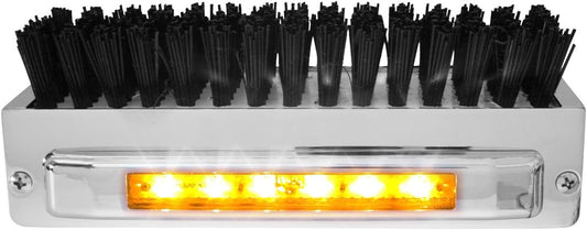 Chrome Aluminum Boot Caddies with Amber LED Light for Vehicles