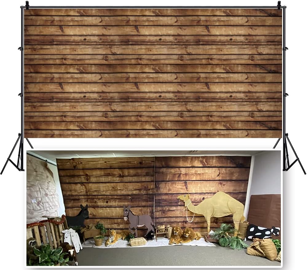 20x10ft Seamless Wood Backdrops for Rustic Photography Needs
