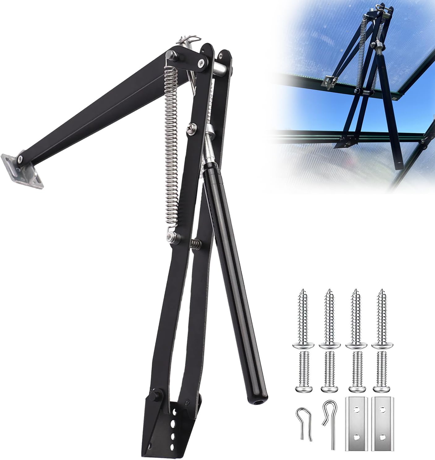 Solar Auto Vent Opener for Greenhouse with Dual Spring - PATIOHZ