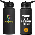 32oz Personalized Custom Water Bottles 50 Pcs - Double Wall Insulated