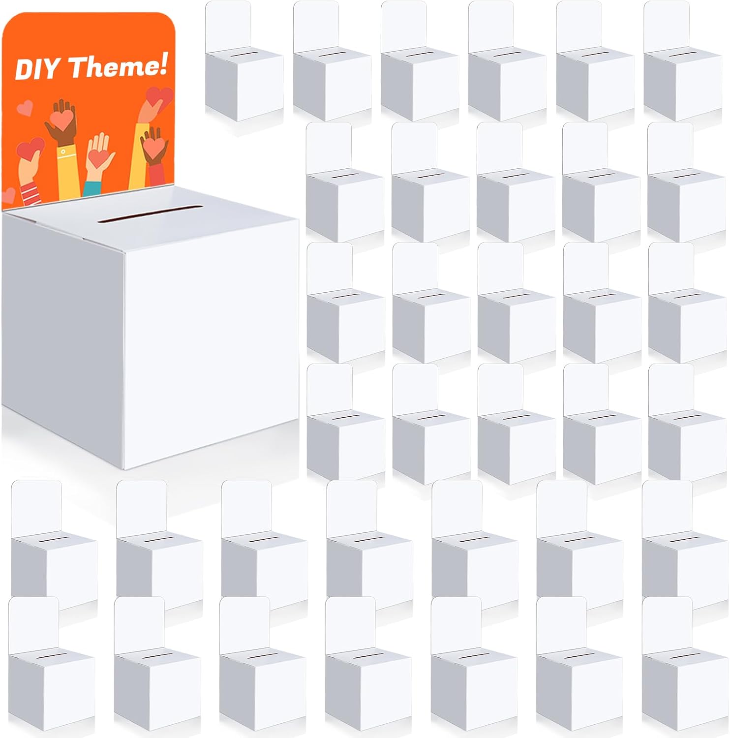 36 Pcs Ballot Boxes for Fundraising and Voting Contests
