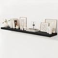 Fun Memories 72 in Floating Shelf 12 in Deep Wall Shelf - Rustic