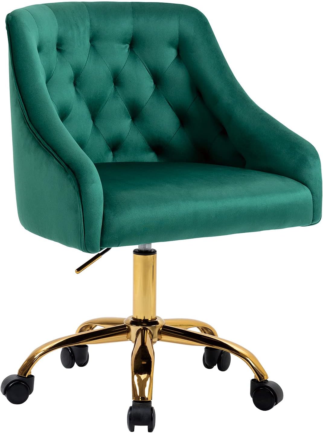 MOJAY Velvet Office Swivel Chair for Stylish Comfort and Elegance