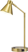 O'Bright Astrum LED Desk Lamp with Dual USB Ports - Soft White Light