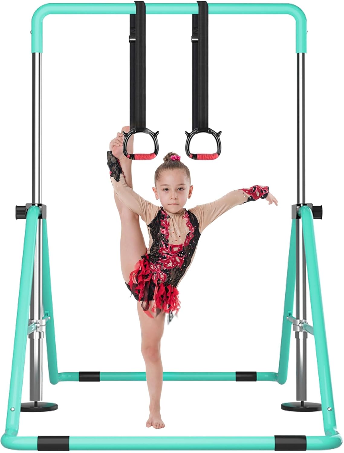 Kids Gymnastics Bar for Home Training - Adjustable Height Fun