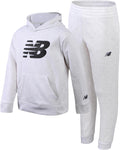 New Balance Boys Sweatpants Set - Active 2-Piece Fleece Hoodie Jewelry