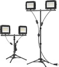 20000 Lumen Work Lights with Stand 200W Dual Head - Portable