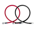 2/0 AWG Red and Black Pure Copper Battery Inverter Cables 3 ft