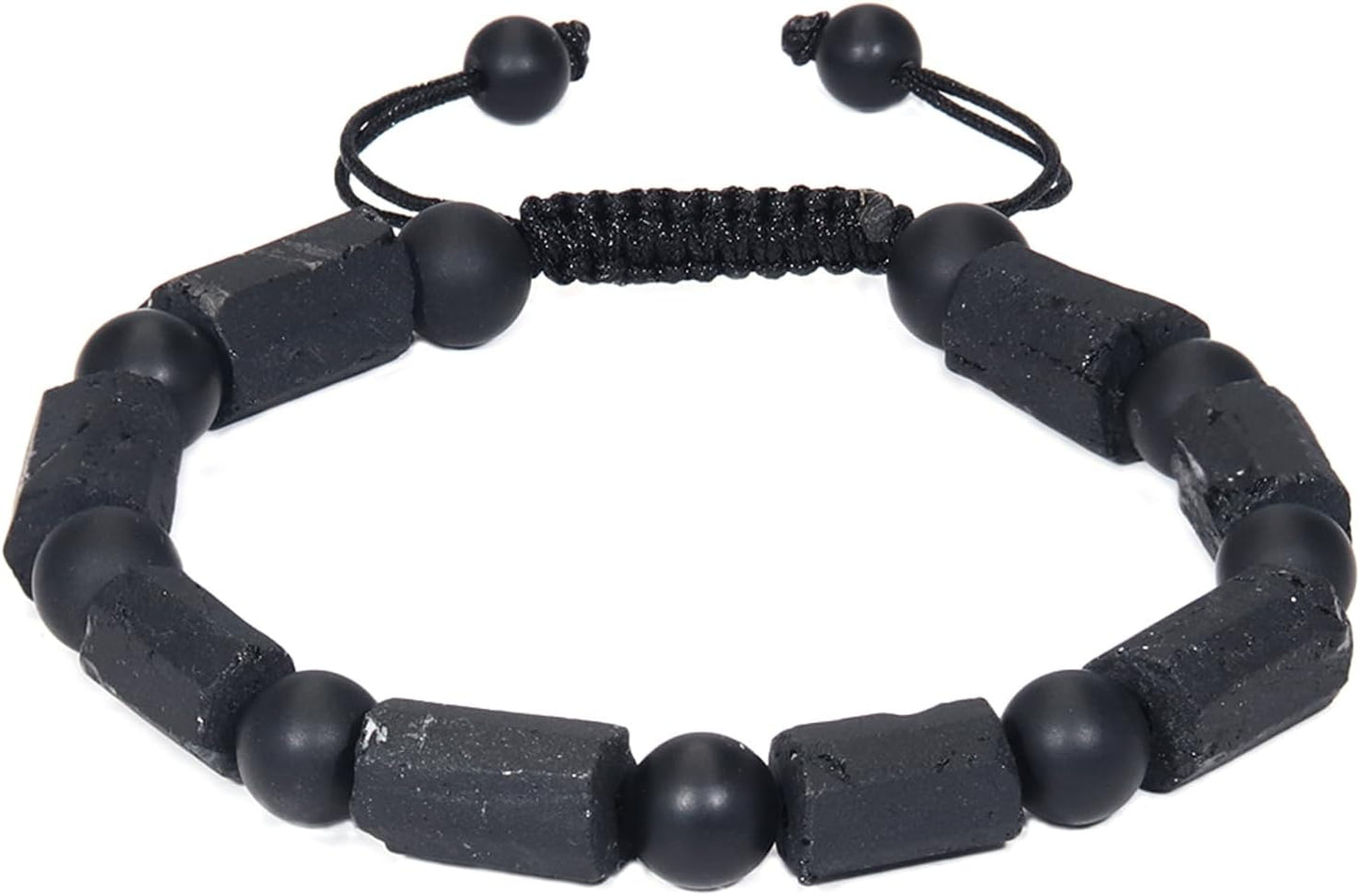 Black Tourmaline Stone Bracelet for Men - Stylish Healing Jewelry