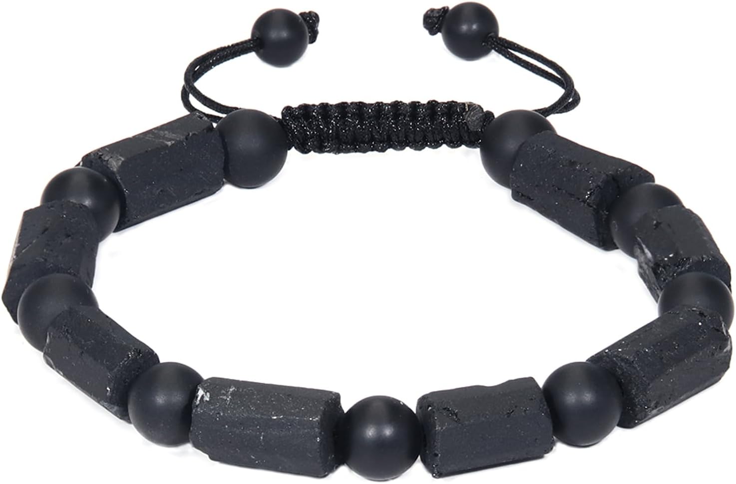 Black Tourmaline Stone Bracelet for Men - Stylish Healing Jewelry