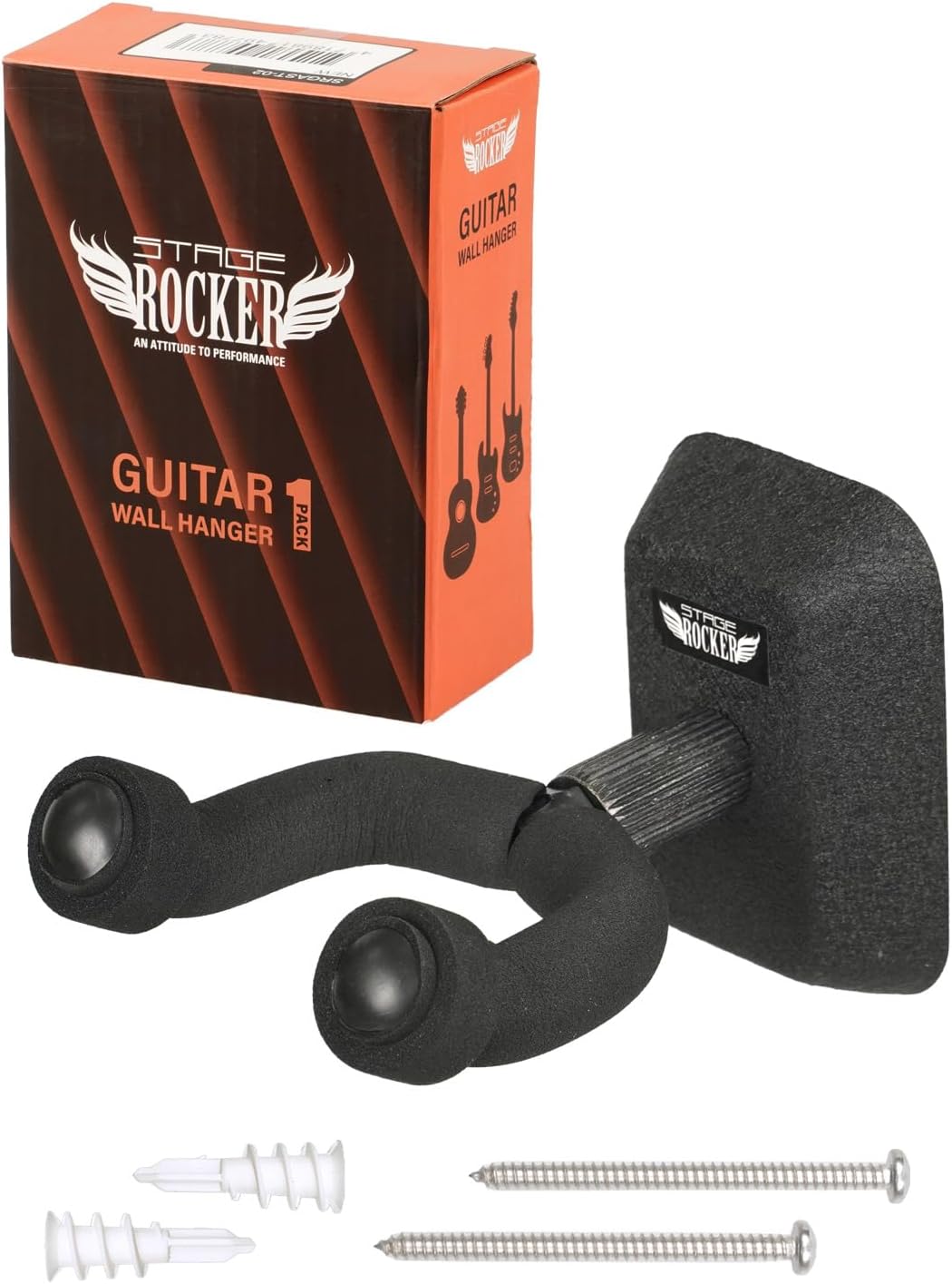 Securely Display Any Guitar with Stage Rocker Wall Hanger
