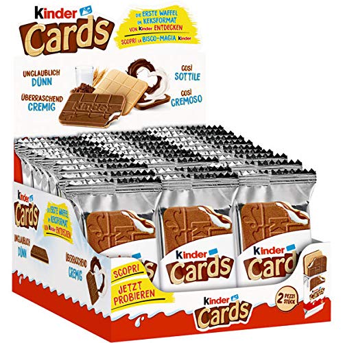 Kinder Cards Chocolate Wafers - Delicious Cocoa Treats in 30 Pack