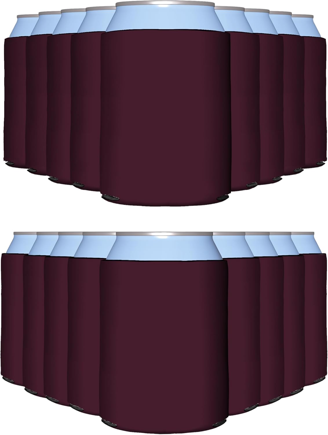Customizable Eggplant Blank Can Cooler Sleeves for Parties