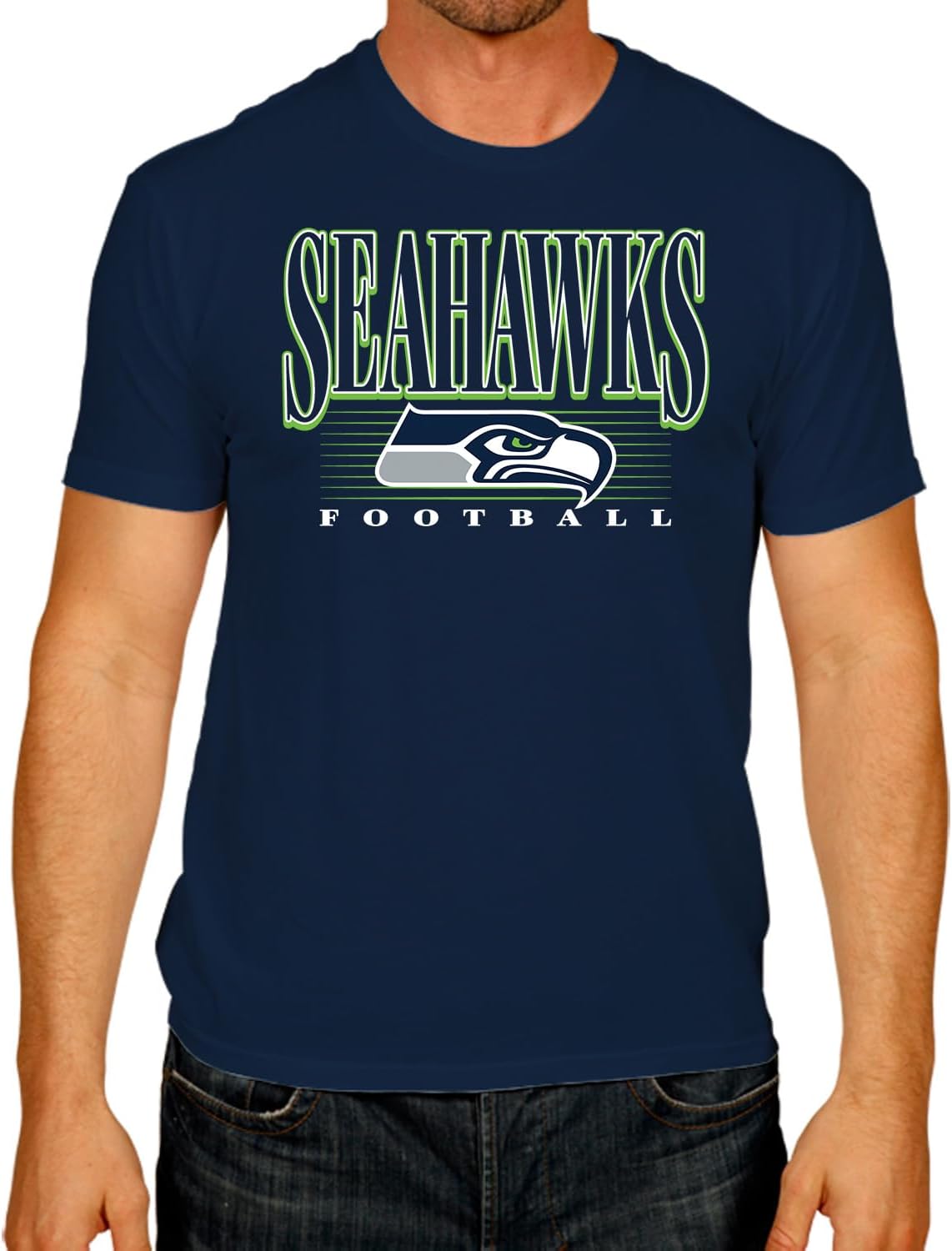 NFL Overtime Blueprint Tag-Less T-Shirt for Seahawks Fans