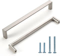 6.3 in (160mm) Brushed Satin Nickel Cabinet Handles - 10 Pack