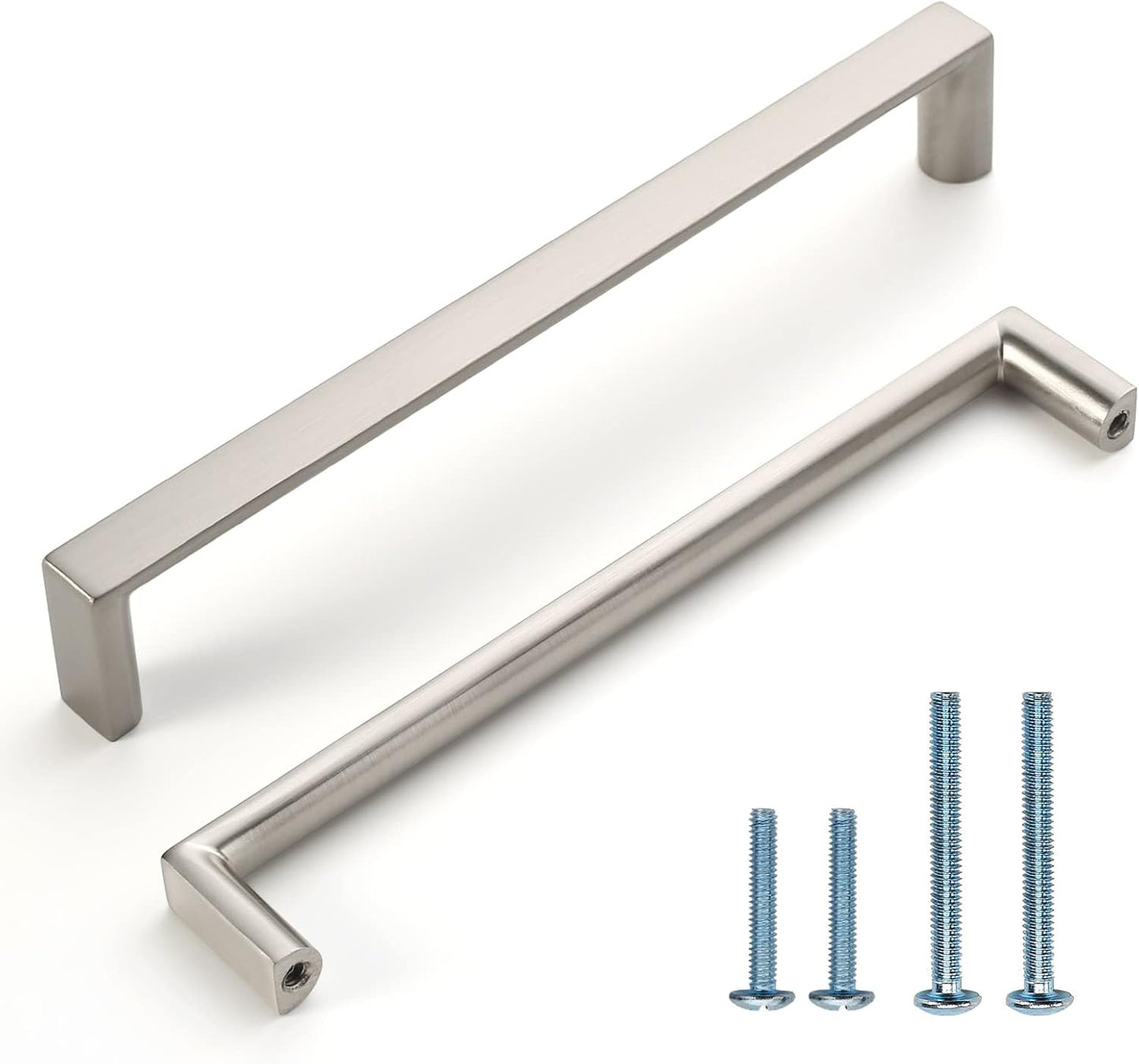 10 Pack 6.3 Inch Kitchen Cabinet Handles in Brushed Satin Nickel