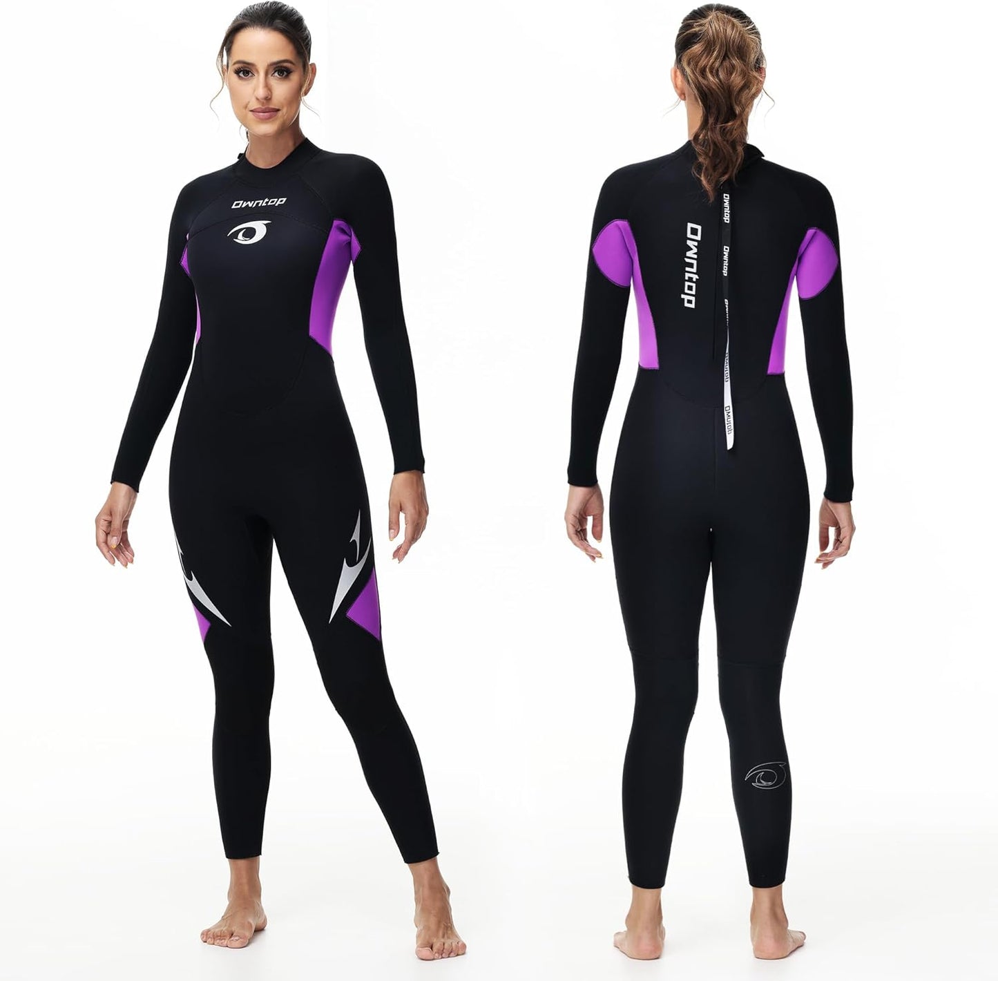 Owntop 5mm Neoprene Wetsuit for Men and Women - Full Diving Suit