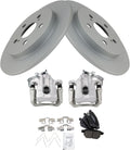 TRQ Rear Brake Pad & Rotor Kit for 2010-2015 Toyota Prius