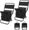Small Fishing Chair with Cooler Bag - Compact Folding Stool