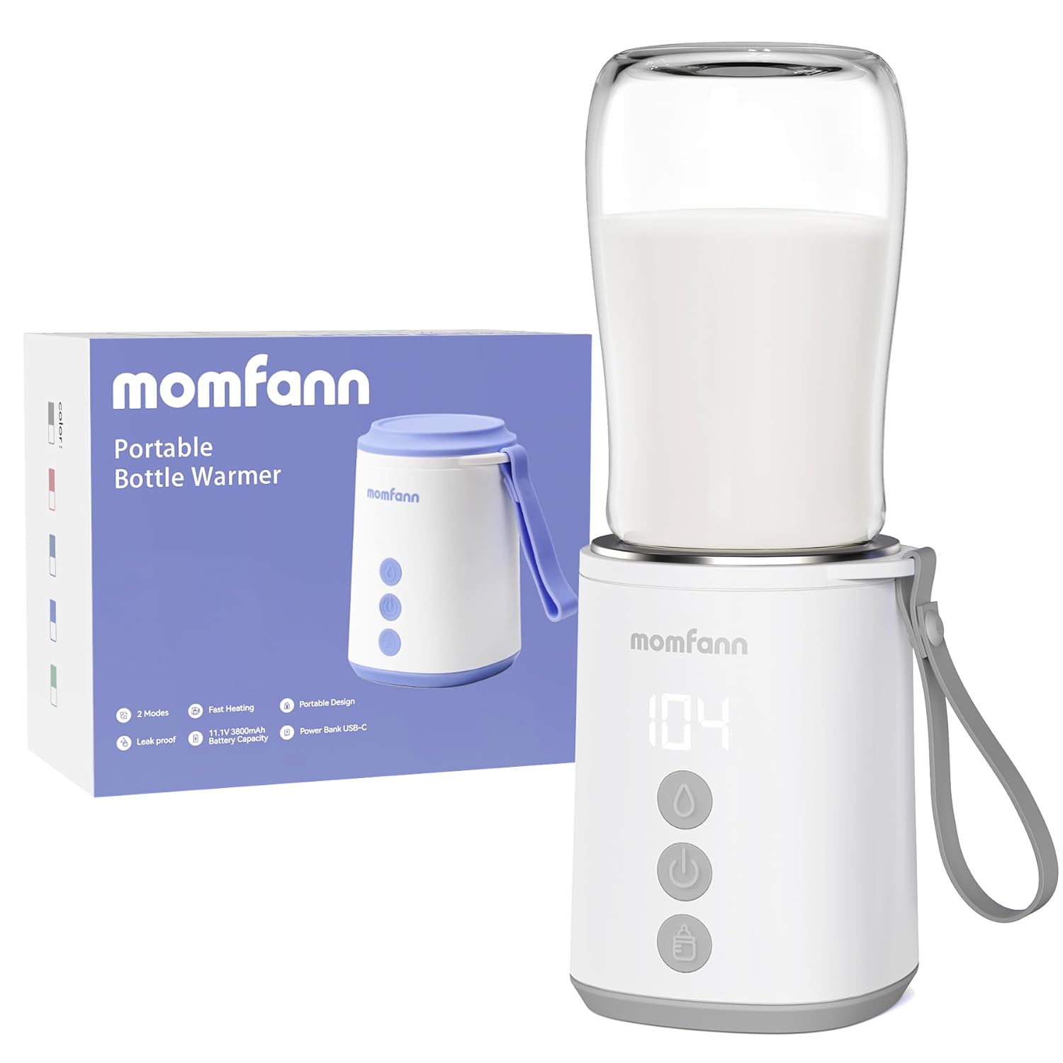 MOMFANN Portable Bottle Warmer: Fast Heating On-The-Go!