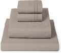 Queen Sheets Set Tan - 4 PC Iconic Collection Cooling Luxury
